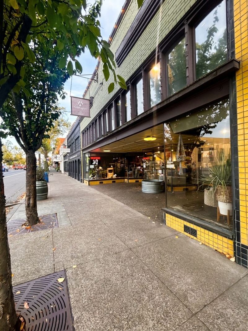 The Critter Cabana storefront on First Street in downtown Newberg